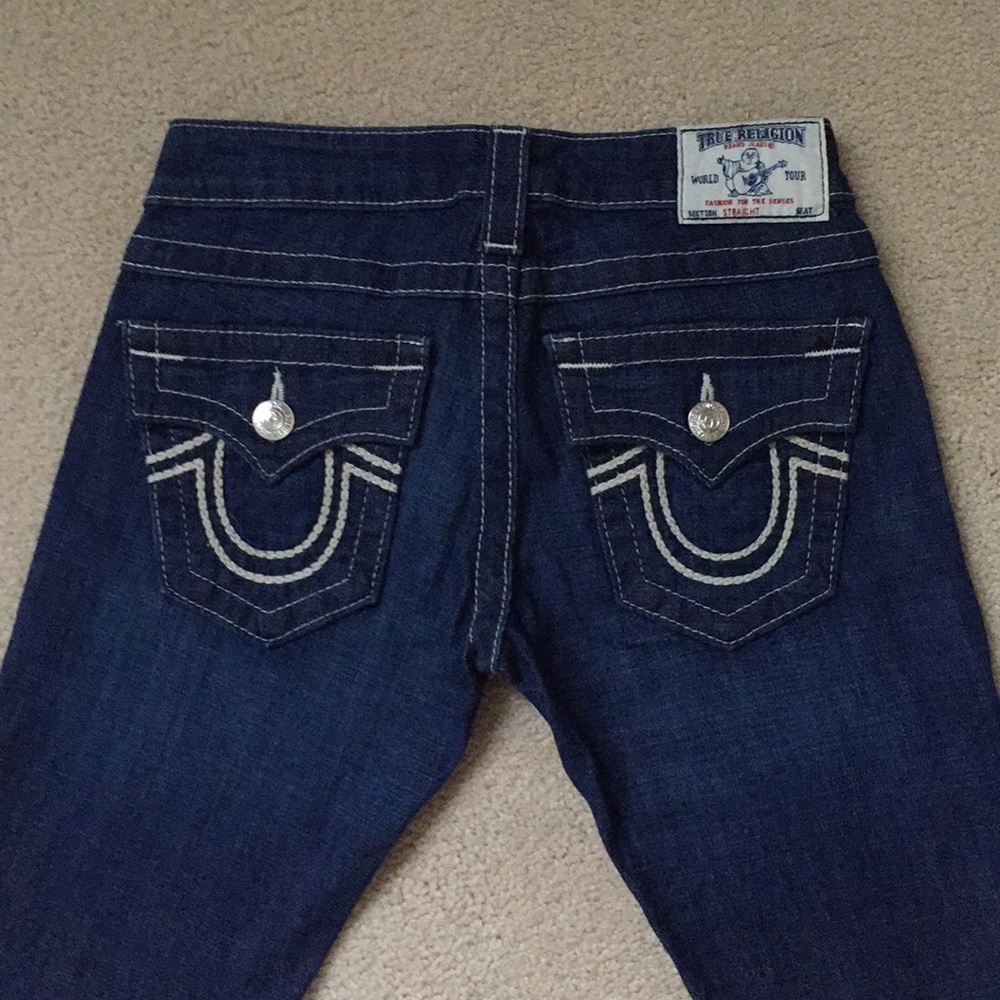 NWOT True Religion Blue Size 25 Straight Jeans